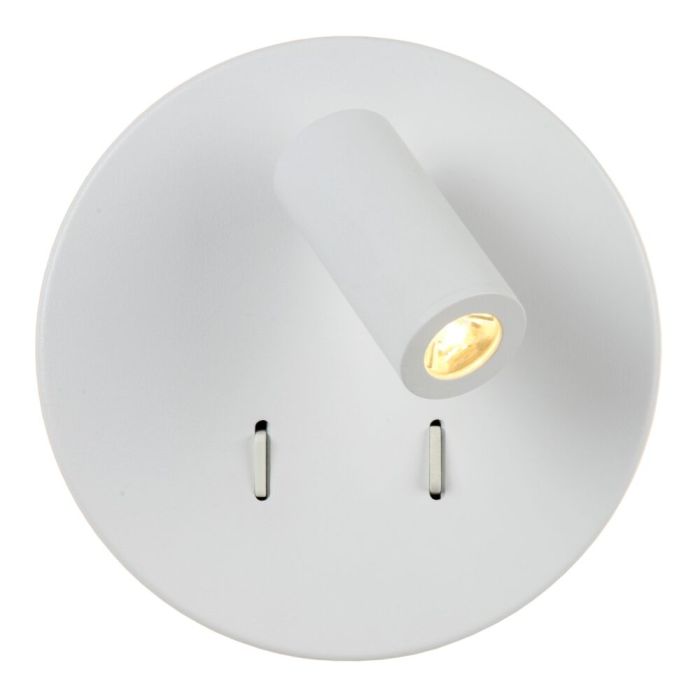 Applique da parete moderna bianca, Bentjer, 6W, 3000K LED, con interruttore