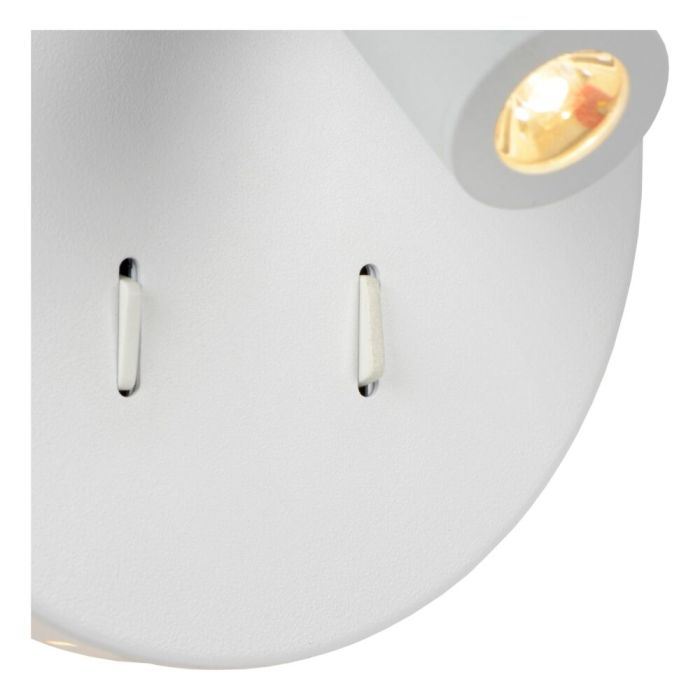 Applique da parete moderna bianca, Bentjer, 6W, 3000K LED, con interruttore