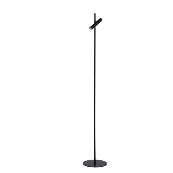 Piantana da lettura da terra moderna nera, Philon, 4,5W, 3000K LED, controllo touch