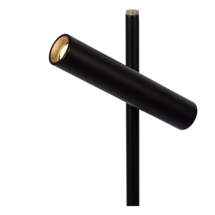 Piantana da lettura da terra moderna nera, Philon, 4,5W, 3000K LED, controllo touch