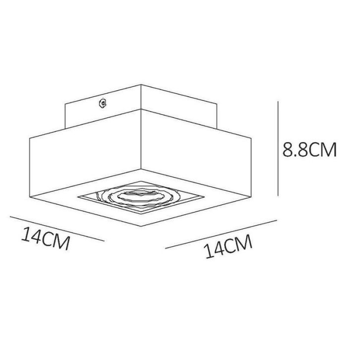 Faretto da soffitto moderno nero, Xirax