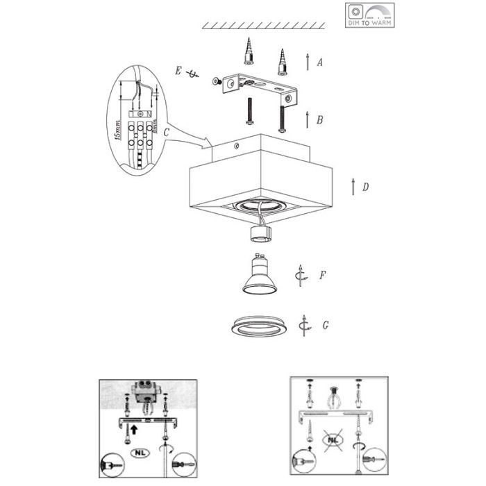 Faretto da soffitto moderno nero, Xirax