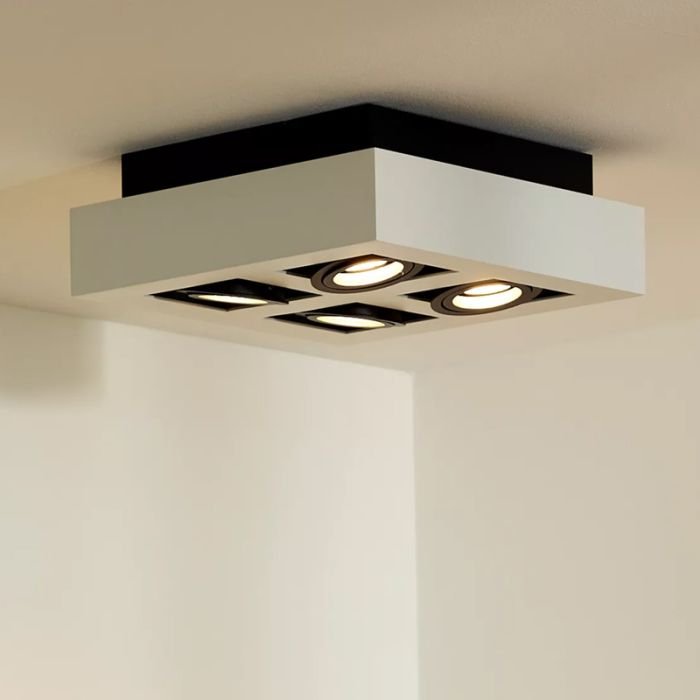 Faretto da superficie moderno bianco, Xirax