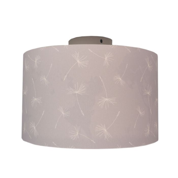 Lampada da soffitto per bambini grigia in tessuto, Butterfly