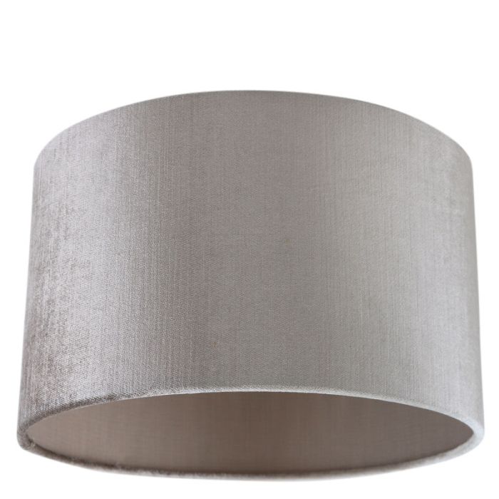 30 cm paralume in velluto grigio, Rody