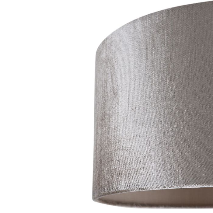 30 cm paralume in velluto grigio, Rody