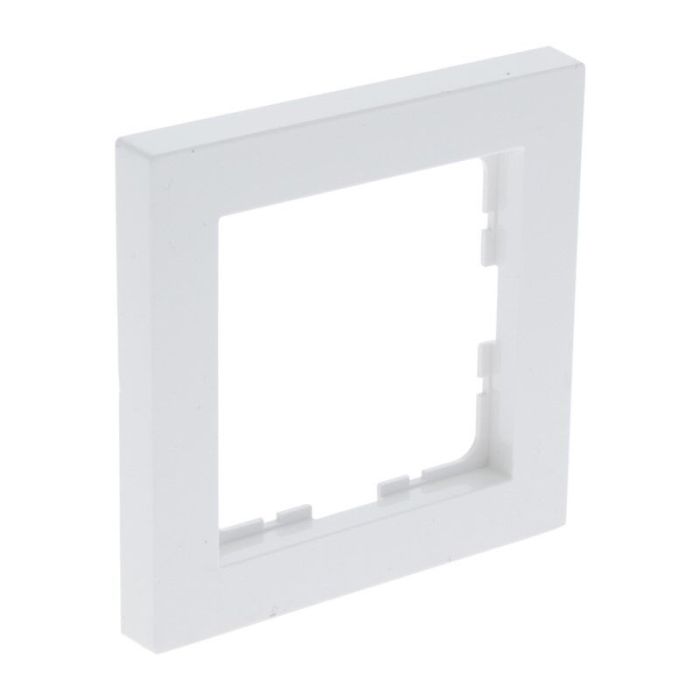 Duo dimmer, interruttore, con cornice di copertura bianca e piastra centrale