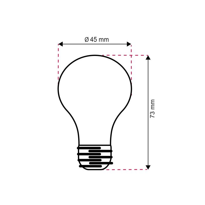 Confezione da 20 lampade a sfera LED Horan E27 bianco caldo, 4w
