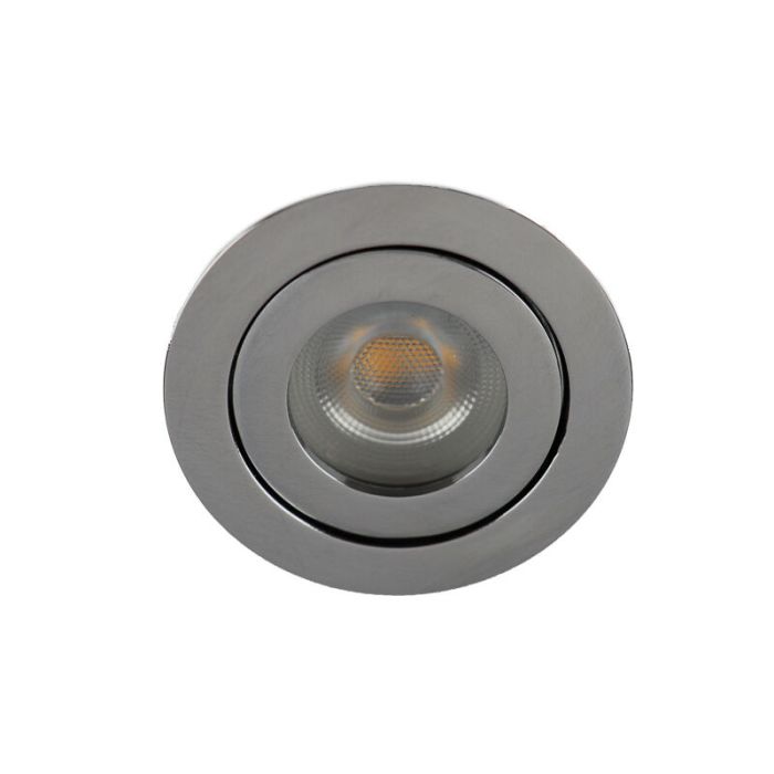 Faretto da incasso per bagno cromato in alluminio, Dorx, IP44