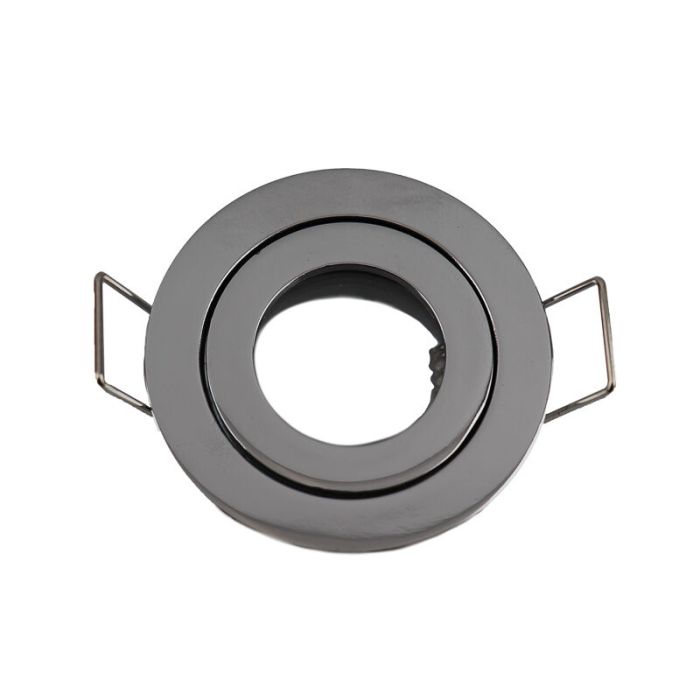 Faretto da incasso per bagno cromato in alluminio, Dorx, IP44