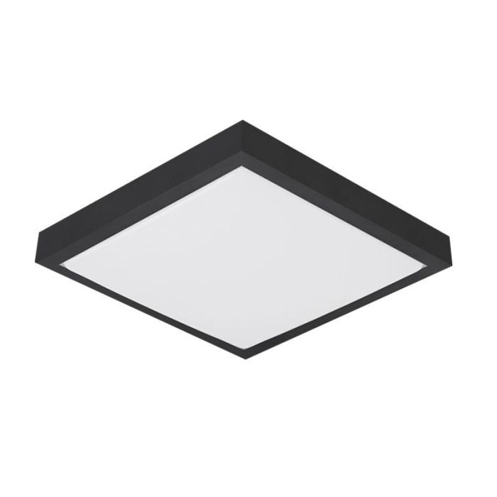 Plafoniera in alluminio nera, Rolo, 24W, 4000K LED
