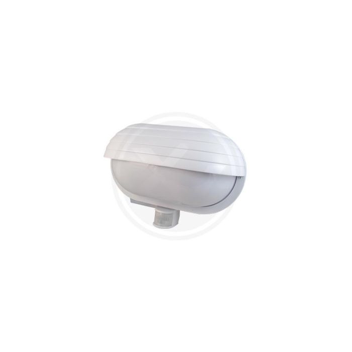 Applique da esterno con sensore di movimento in plastica bianca, Killian, IP44