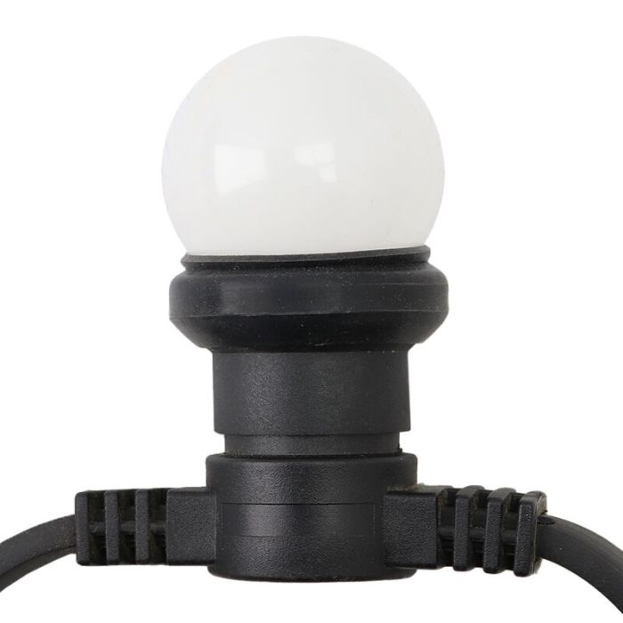 10m catena luminosa da esterno con 10 lampadine bianche