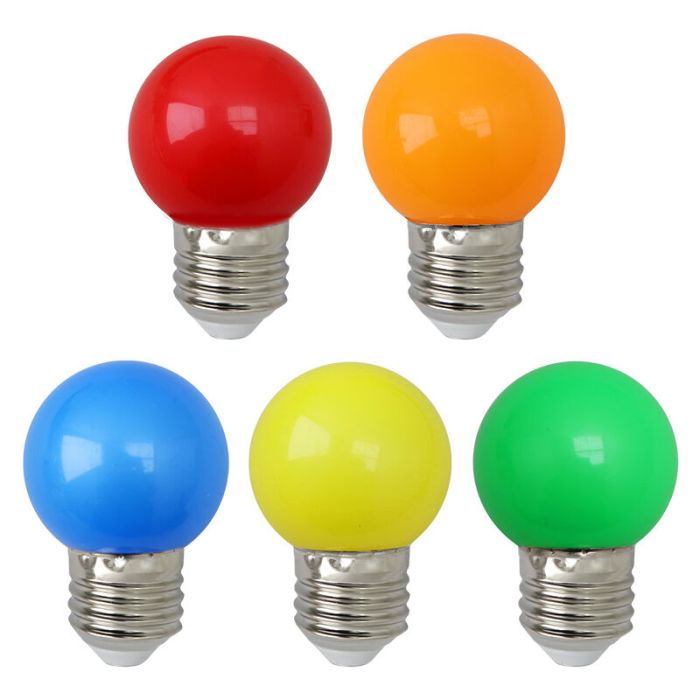 5m catena luminosa da esterno con 5 lampadine colorate