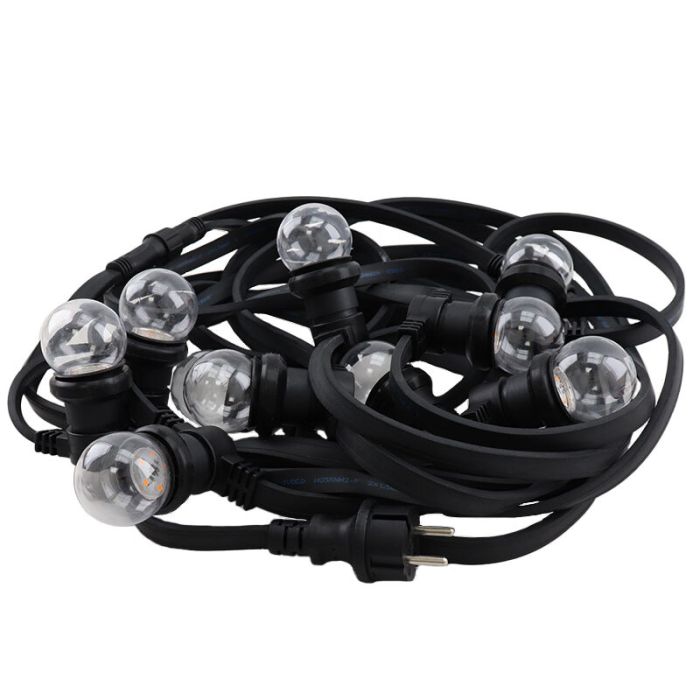 90m catena luminosa da esterno con 90 lampadine trasparenti