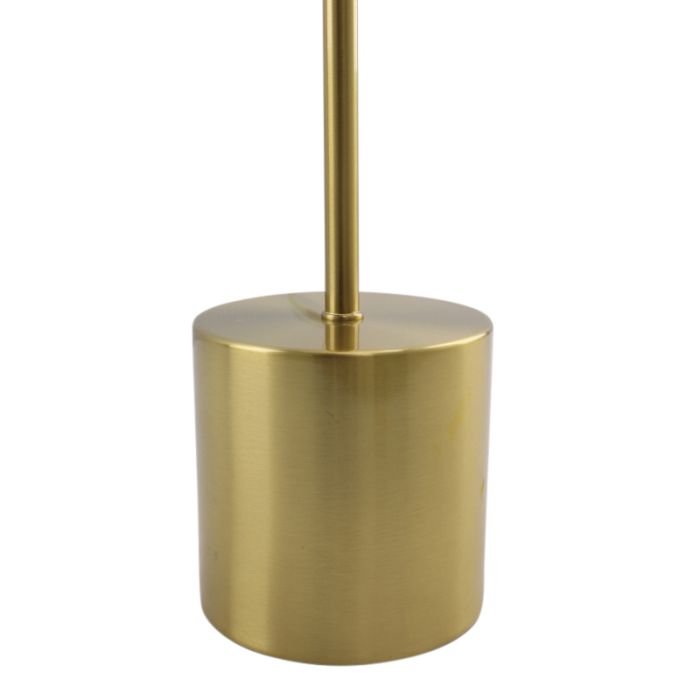 Lampada da terra senza paralume in ottone in alluminio, Rika, con interruttore