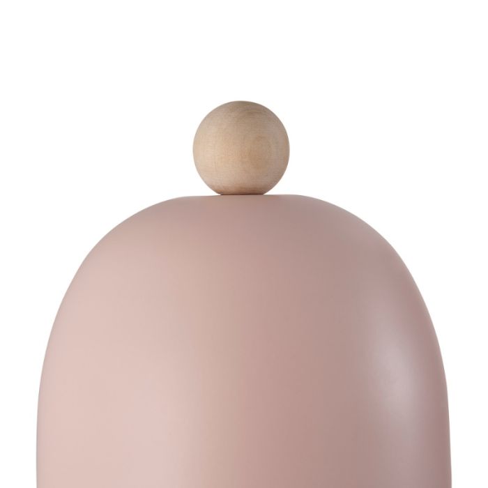 Applique da parete per bambini rosa metallo, Gaston, con interruttore