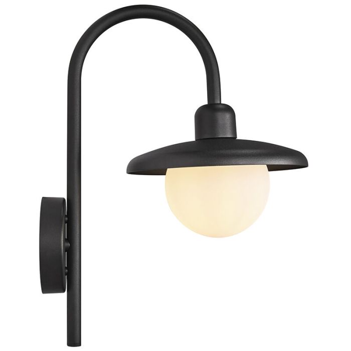 Lampada da esterno classica nera, Berlo, IP44
