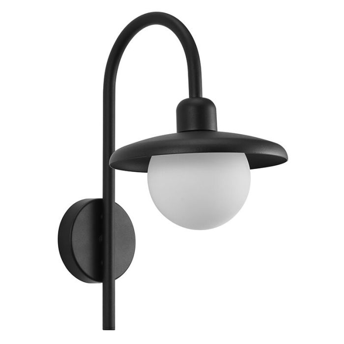 Lampada da esterno classica nera, Berlo, IP44