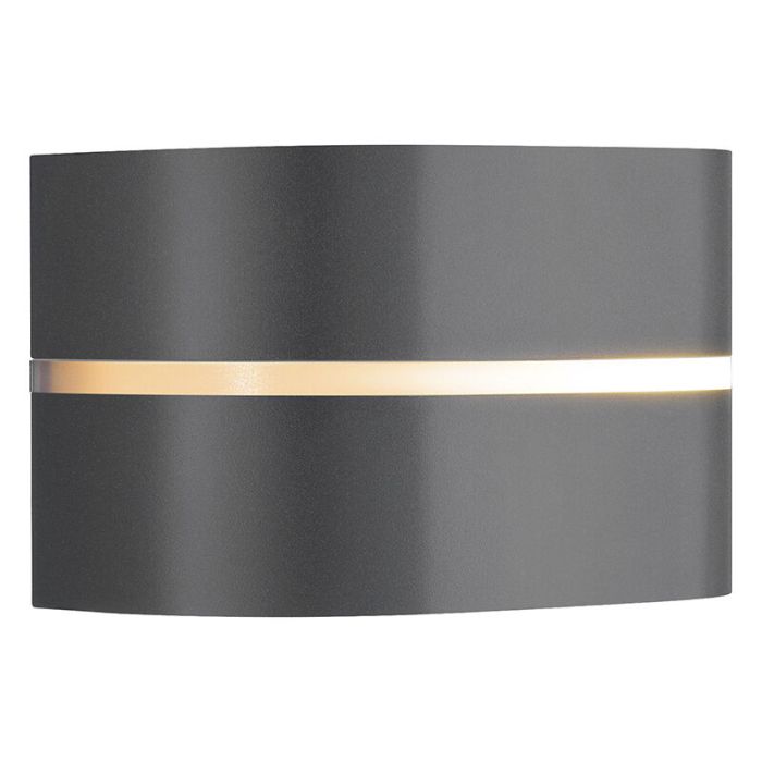 Lampada da esterno antracite in alluminio, Sibelis, IP44