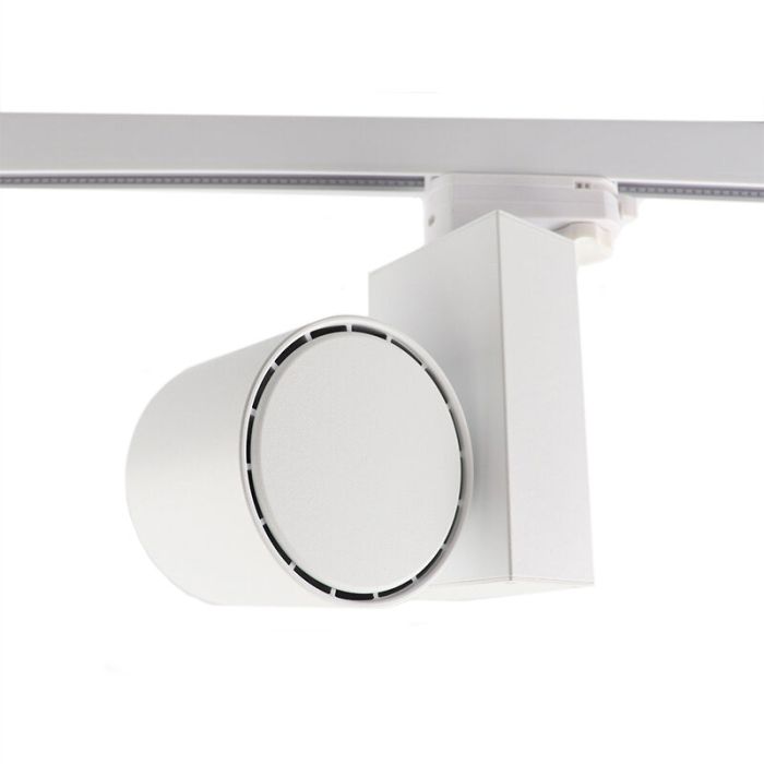 Bianco Bisolux Master B faretto a binario, driver Philips, 4000k, 20w, 36 gradi