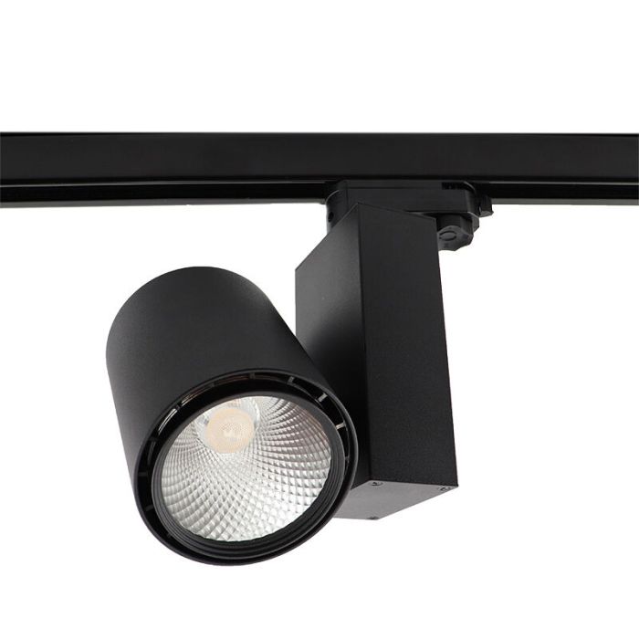 Nero Bisolux Master B faretto a binario, driver Philips, 4000k, 30w, 36 gradi