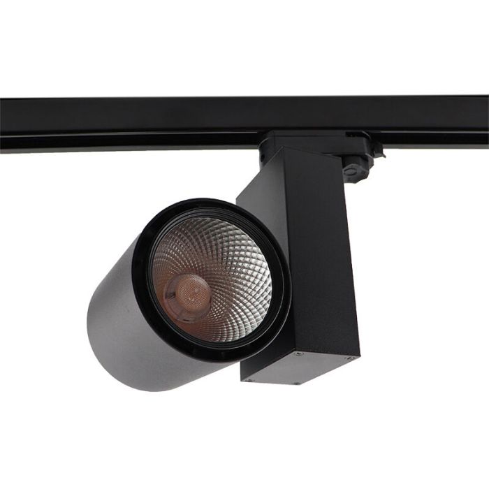 Nero Bisolux Master B faretto a binario, driver Philips, 4000k, 30w, 36 gradi