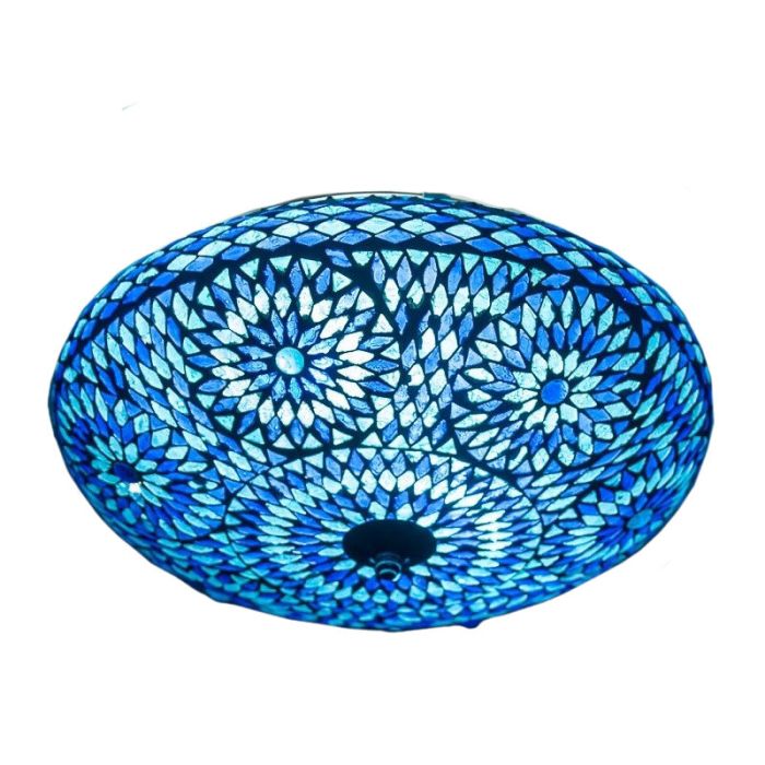 Plafoniera orientale blu in mosaico, Louay