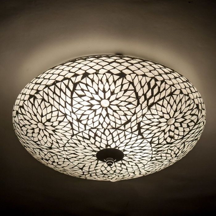 Plafoniera orientale trasparente in mosaico, Louay