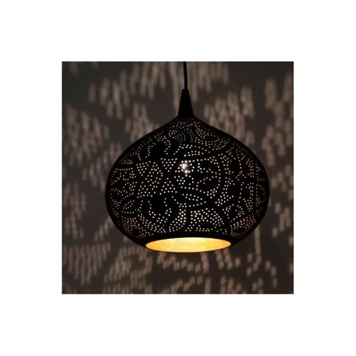 Lampada a sospensione orientale nera, Noah