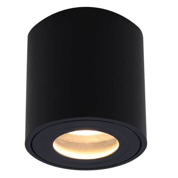 Faretto da superficie nero moderno, Alion, IP44