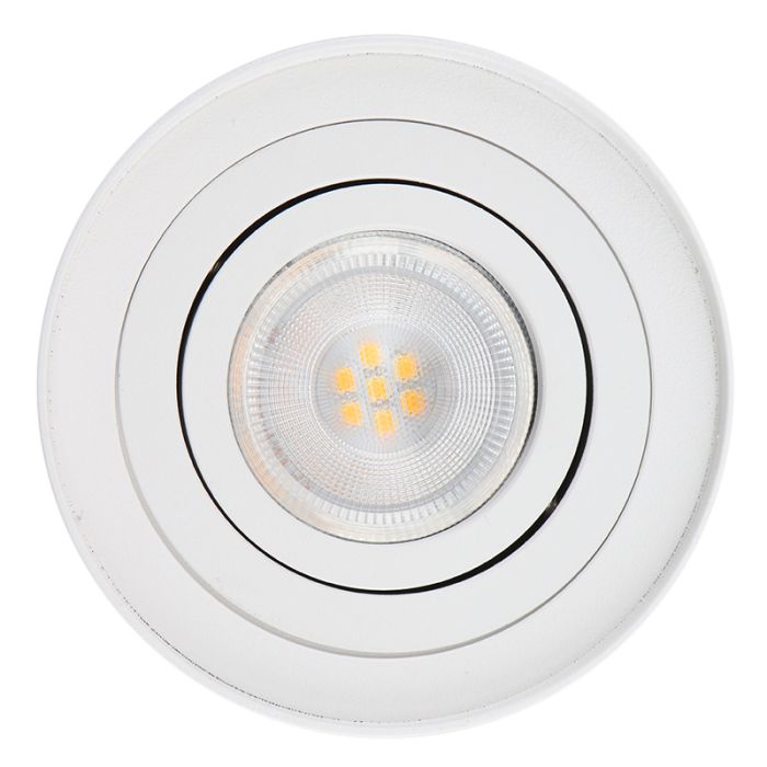 Faretto da superficie bianco moderno, Onno
