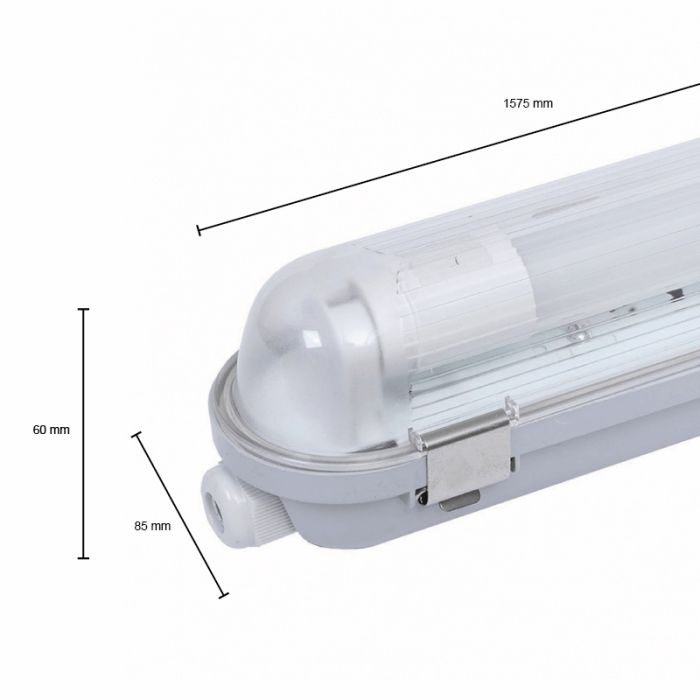 Apparecchio fluorescente LED impermeabile da 150 cm - Suyata - per 1 TL - IP65