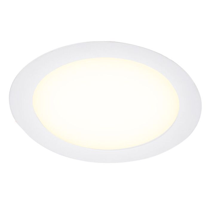 Downlight bianco in alluminio, Umbriel, 12W, 4000K LED, IP44