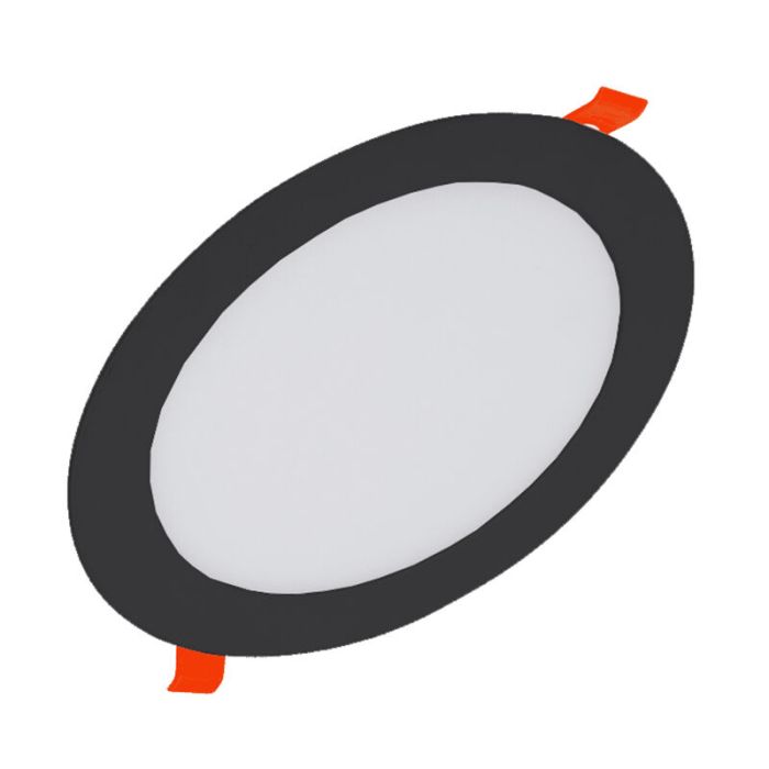 Downlight nero in alluminio, Umbriel, 12W, 4000K LED, IP44