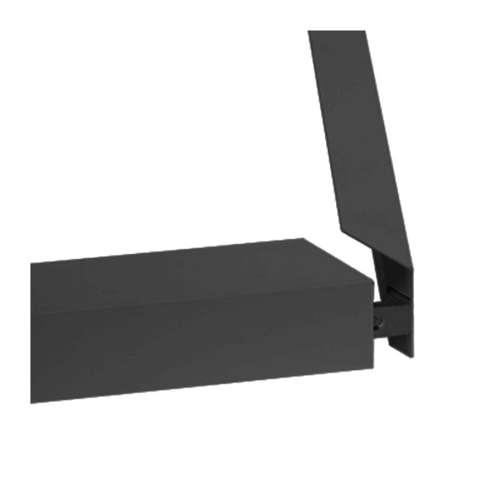 Cornice nera a scatto da superficie 30x120