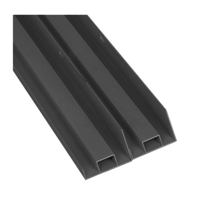 Cornice nera a scatto da superficie 30x120