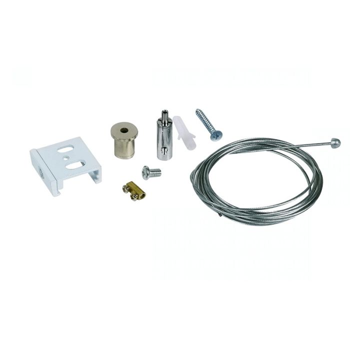 Set sospensione per illuminazione su binario trifase, 3 metri, bianco, Pro