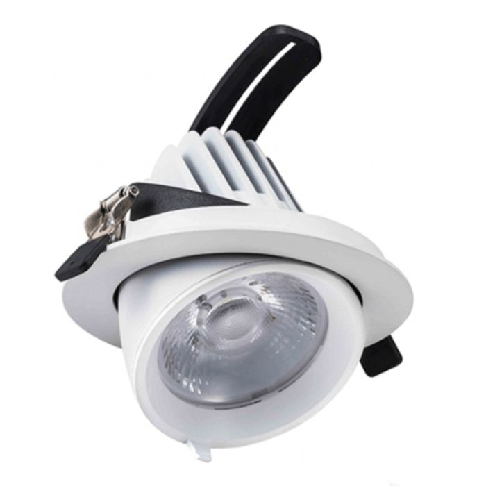 Downlight bianco in alluminio, Shanaya, 30W, white switch LED