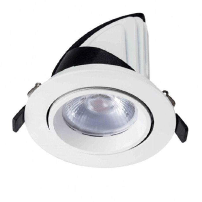 Downlight bianco in alluminio, Shanaya, 30W, white switch LED