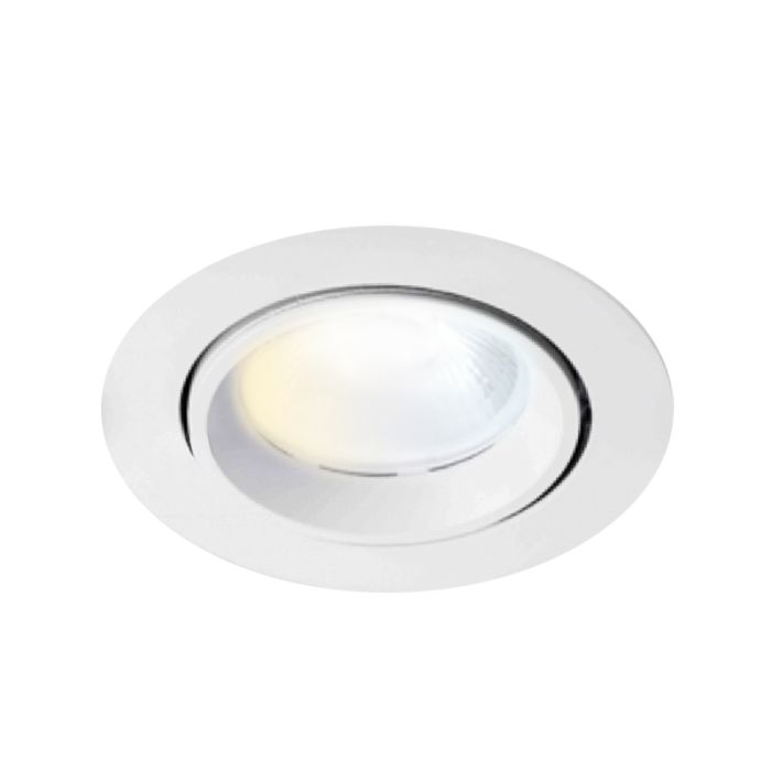 Downlight bianco in alluminio, Shanaya, 30W, white switch LED