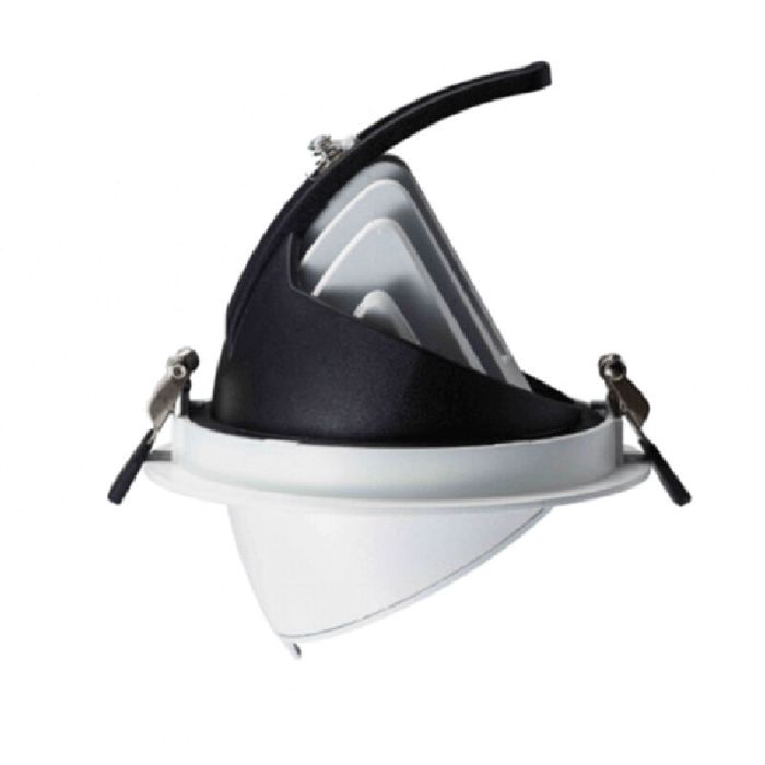 Downlight bianco in alluminio, Shanaya, 30W, white switch LED