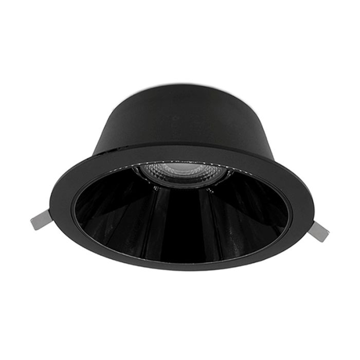 Downlight nero in alluminio, Maud, 16W, white switch LED, IP22