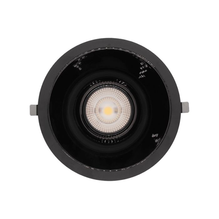 Downlight nero in alluminio, Maud, 16W, white switch LED, IP22