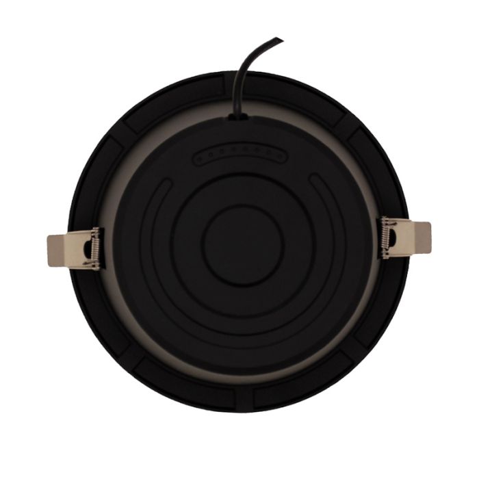 Downlight nero in alluminio, Maud, 16W, white switch LED, IP22
