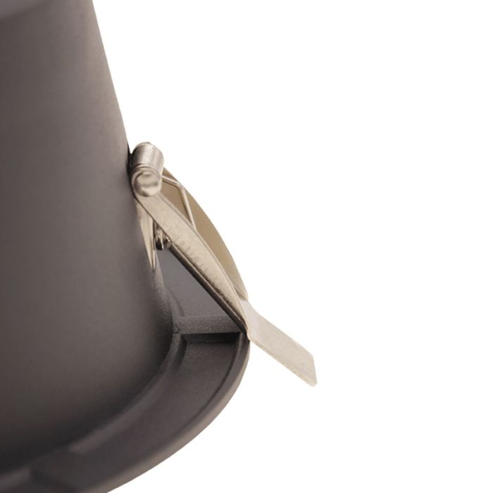 Downlight nero in alluminio, Maud, 16W, white switch LED, IP22