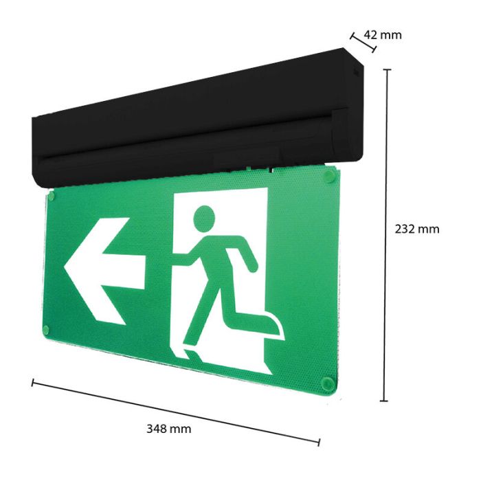 Illuminazione di emergenza Erno - 3,5W - IP20 - nero