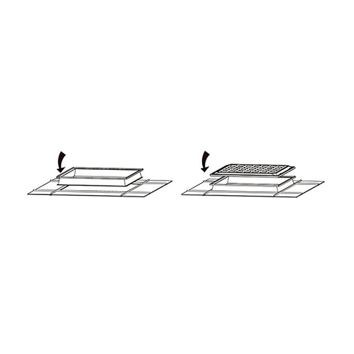 Cornice di montaggio per pannelli LED 60x60 cm per effetto lucernario