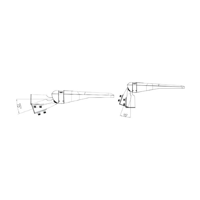 Lampione stradale LED Vienna, 30 Watt, 4000K, garanzia di 2 anni