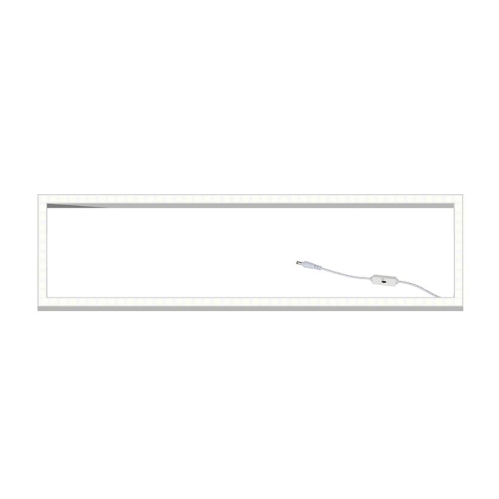 Cornice LED per controsoffitto 30x120 cm - interruttore bianco - 32W - 3173 lm - UGR <23